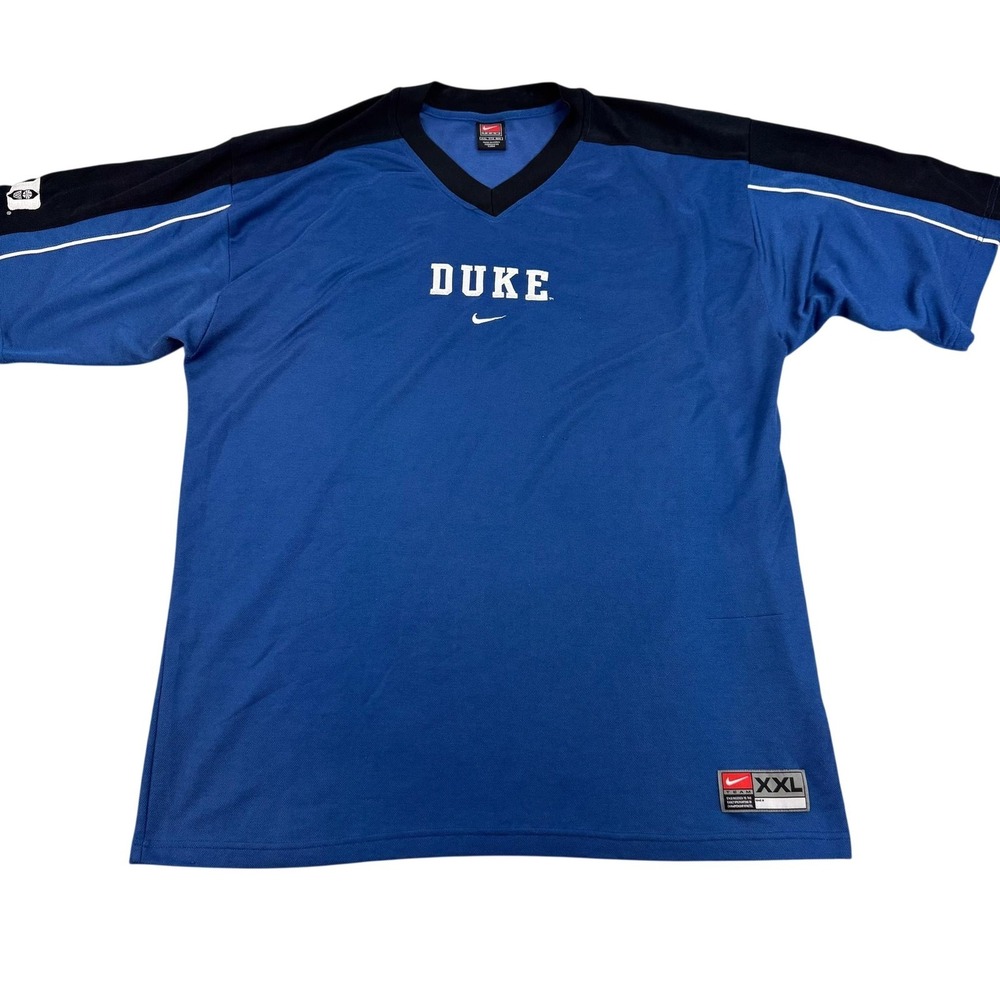 Vintage Duke Blue Devils Shirt Mens 2XL‎ Blue NCAA Basketball Nike Team Y2K Gym